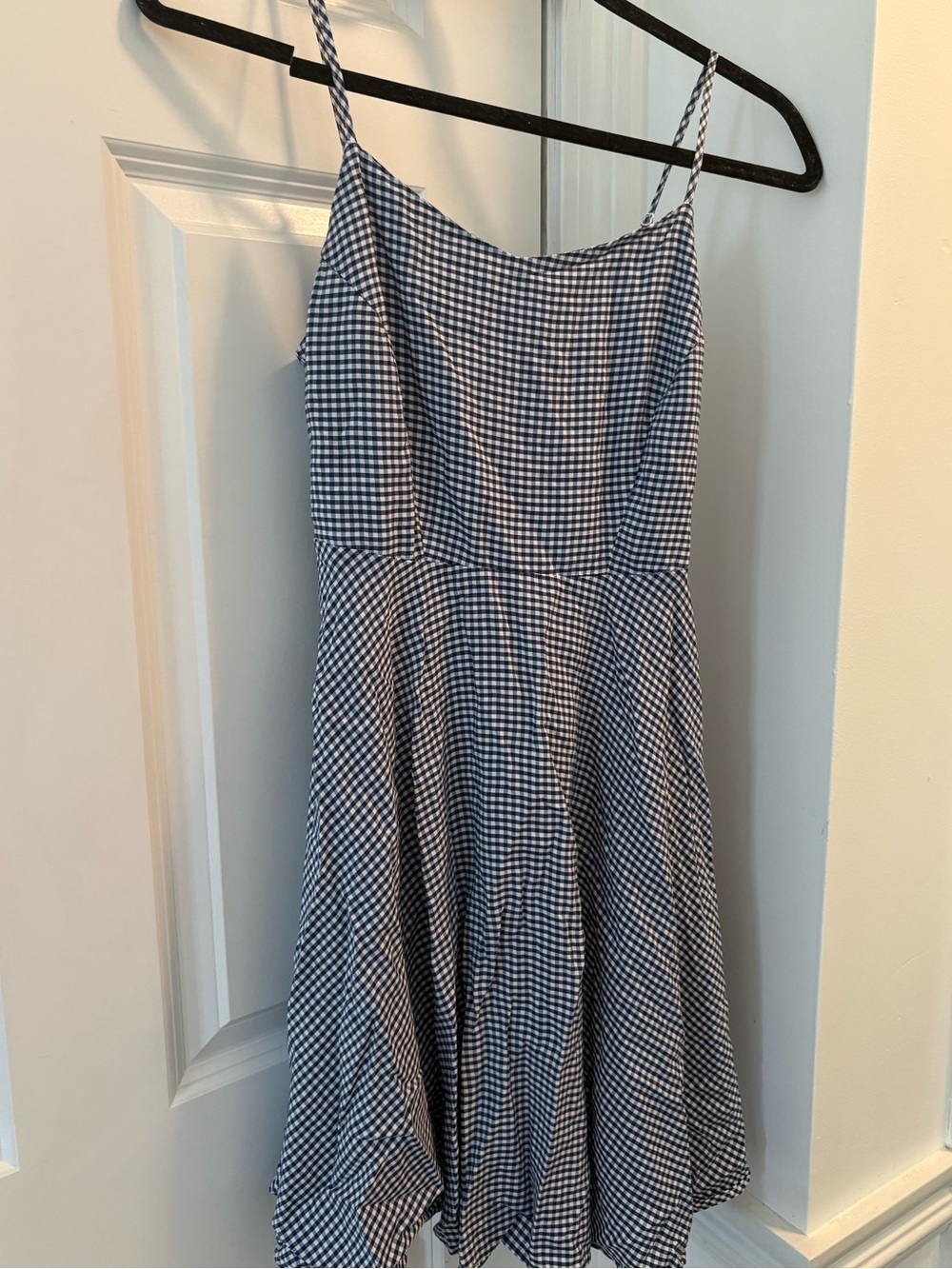 Old Navy Blue Gingham A-Line Women's Dress